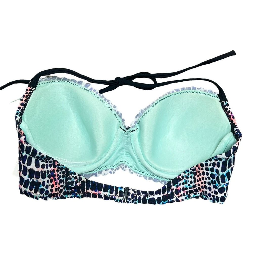 NWT 34C Bikini Top Small Bottoms Sundazed Nixie Bra Swimsuit Set Mermaid Ruffle - Picture 6 of 12